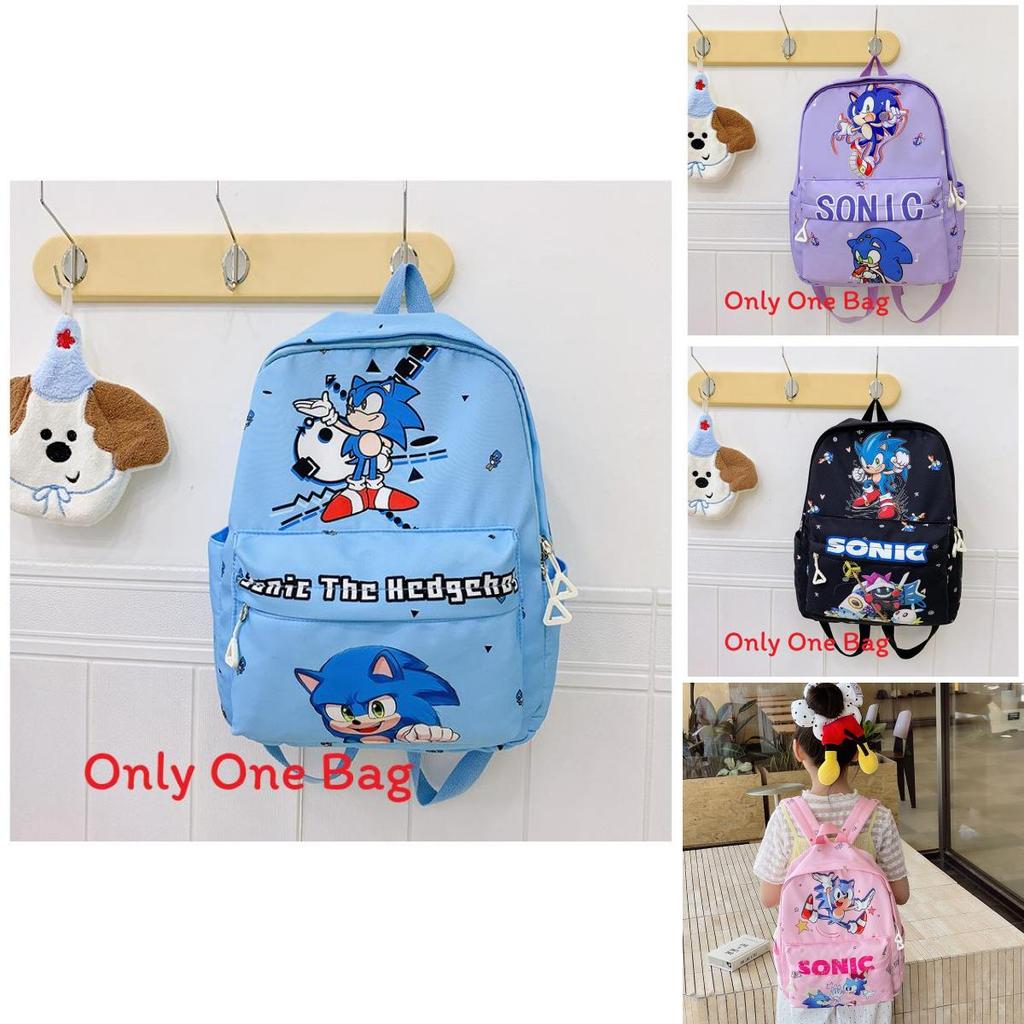 Sonic Kids Backpack For Preschool With Large Capacity And Breathable Shoulder Straps