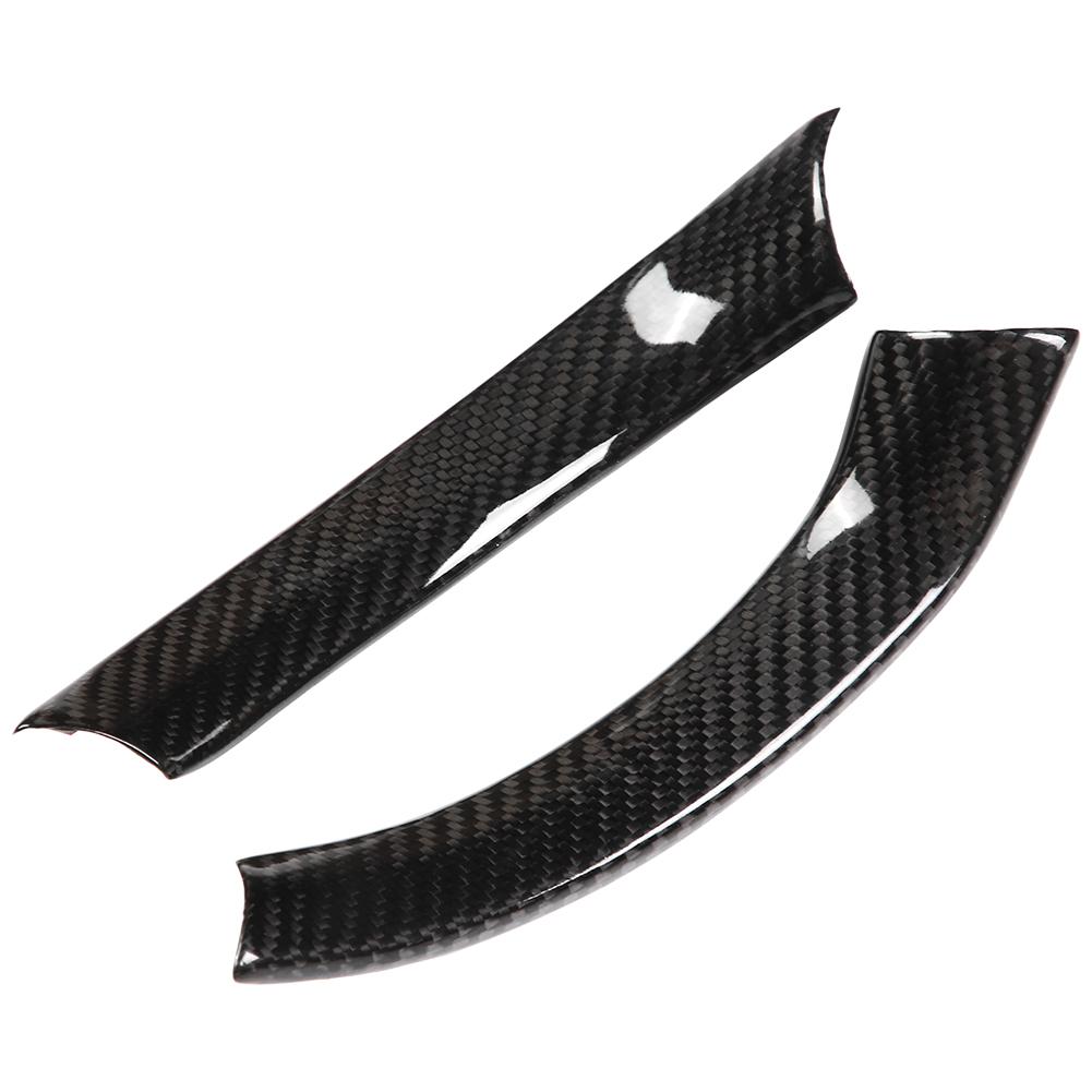 2Pcs Carbon Fiber Steering Wheel Decoration Strip Frame Trim for Alfa Romeo Giulia 17 18