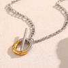 MamacitaSlay Unique 316L Stainless Steel OT Buckle Necklace Party Creative Waterproof Jewelry Unisex Charm Gift High Quality