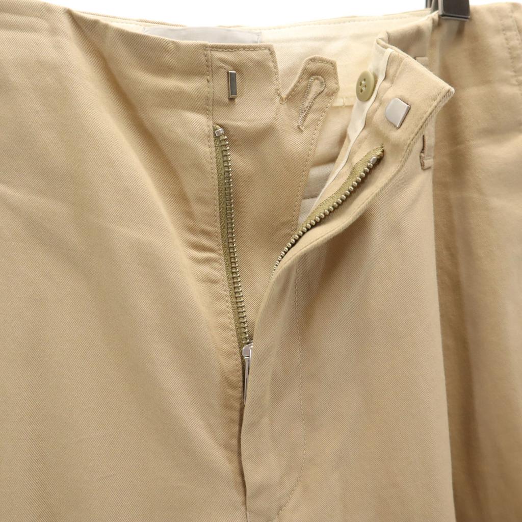 PORT BY ARK Made In Japan Tuck Wide Pants 2 Beige Men's Used
