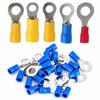 25PCS/Pack Rings Insulated Wire Connector Electrical Crimp Terminal Cable Wire Connector - Red Blue Yellow Black