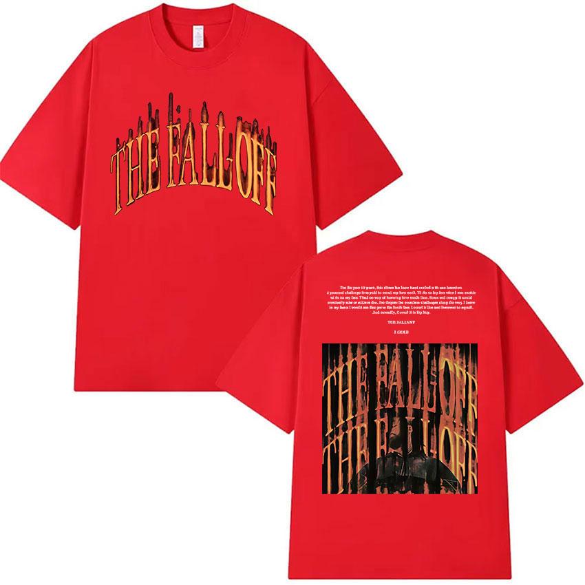 Rapper J.Cole The Fall Off Tour Album 2026 Graphic T Shirt Unisex s Gothic Fashion Oversized T-shirt Vintage Cotton Tees Streetwear S