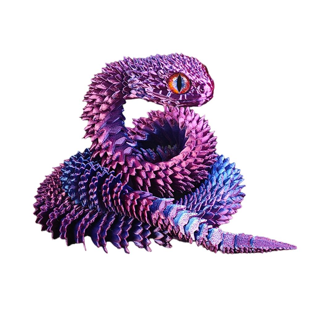 Flexible 60cm Snake Toy Model Realistic Design with Textured Body Soft Material for Educational and Recreational Use