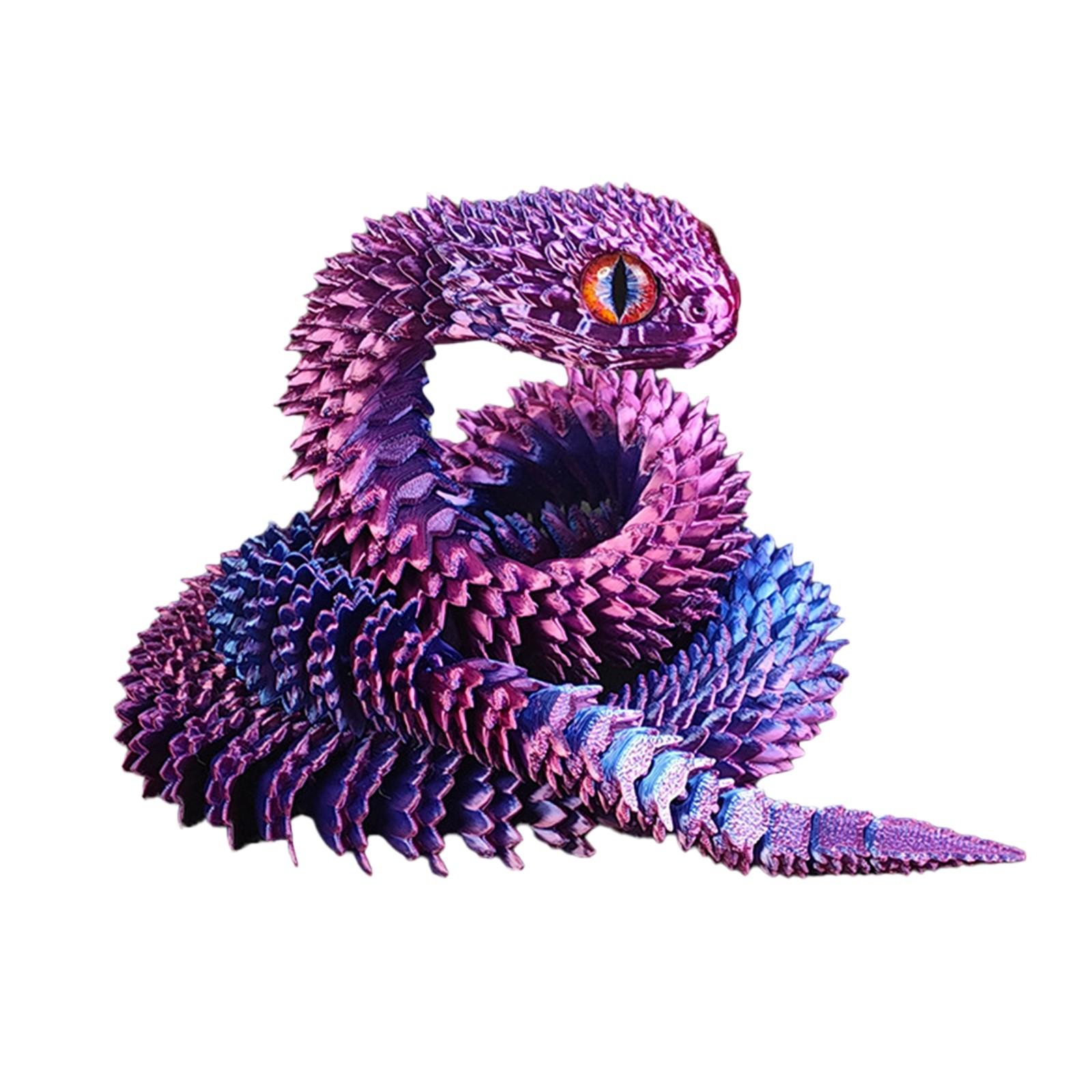 

3D Printing Crafts Ornaments Gifts Creative Handmade 3D Printing Snake Car Pendant