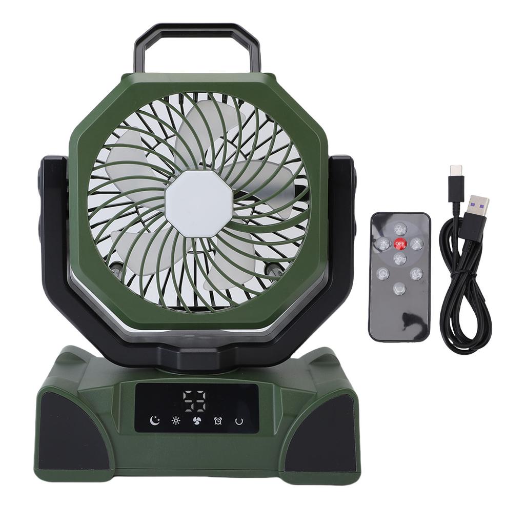Portable Fan with LED Light Remote Control 20000mAh Battery Powered Rechargeable Cooling Fan for