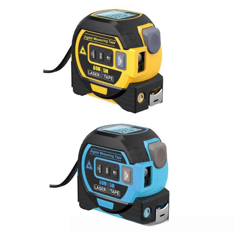 3-in-1 Laser Rangefinder Steel Tape Measure Rangefinder Indoor Laser Tape Measure