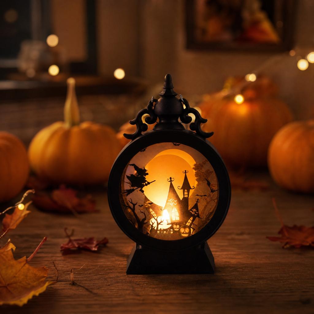 Halloween Witch LED Light, Glowing Decoration for Indoor and Outdoor Use, Holiday Party Decor