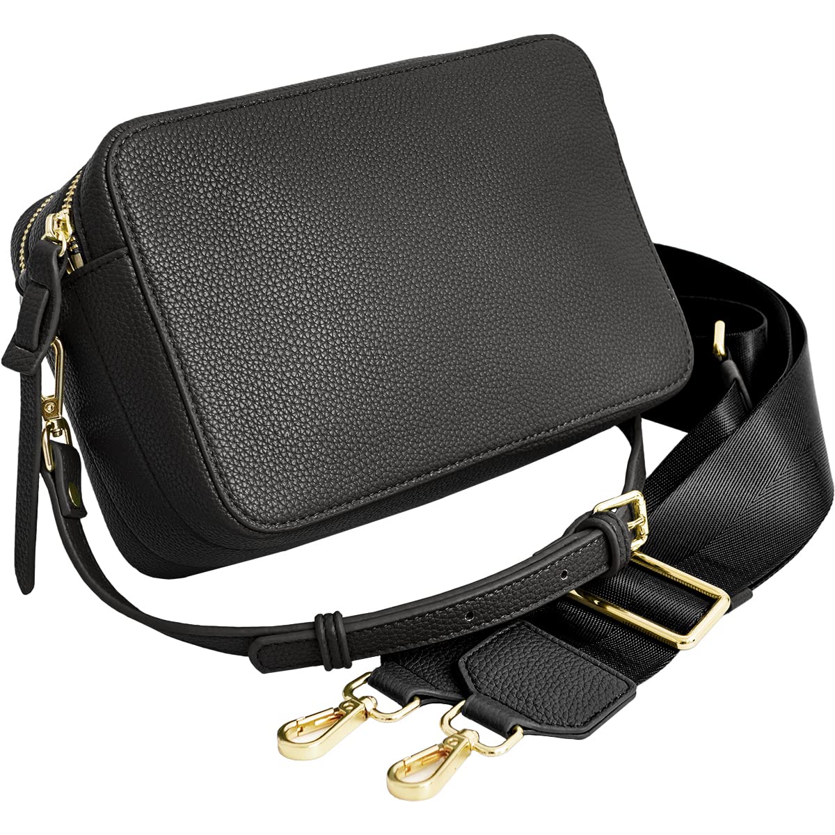 

Shoulder Double 2 Wide Width Reduces Large Black [MALTA] Women s Bag, Bag, Crossbody, Zipper, 2-Way, Straps, Burden, Small, Capacity, чорний