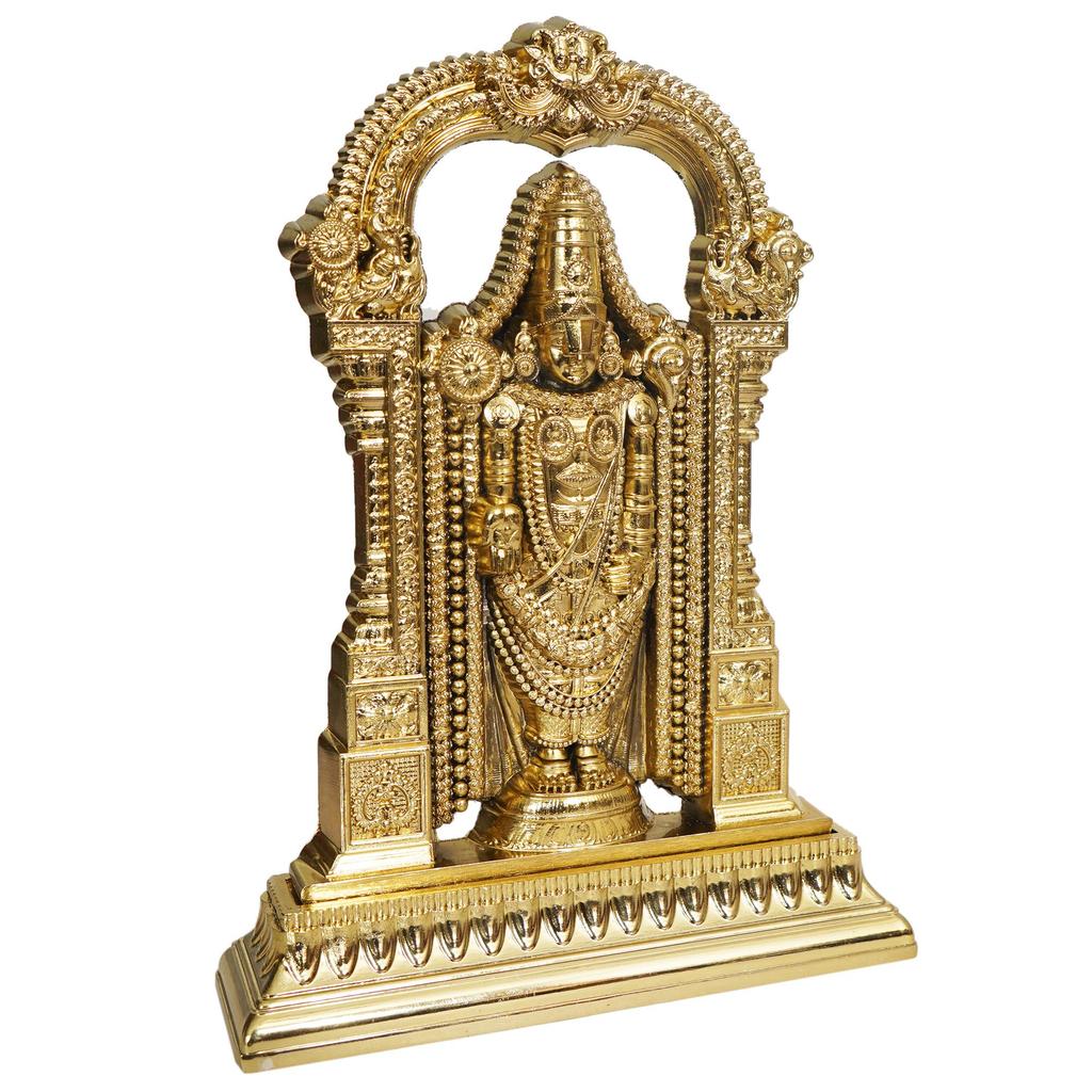 Metal Tirupati Balaji Lord Venkateshwara Statue Idol for Pooja, Home Temple, Office Décor and Gift