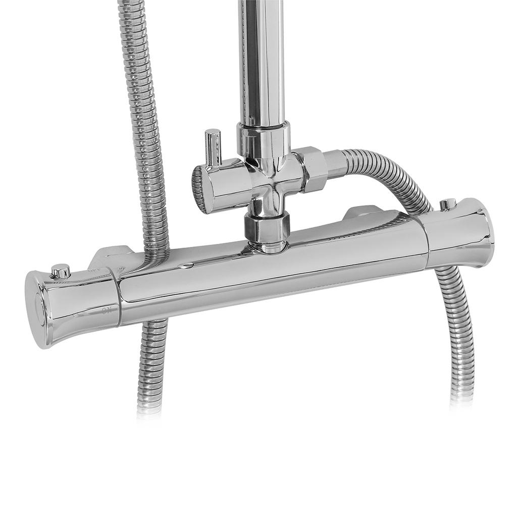 8 Inch Thermostatic Shower Set Hot Cold Shower Faucet Shower Faucet Rain Shower Set Bathtub Round Square Thermostatic Shower Mixer