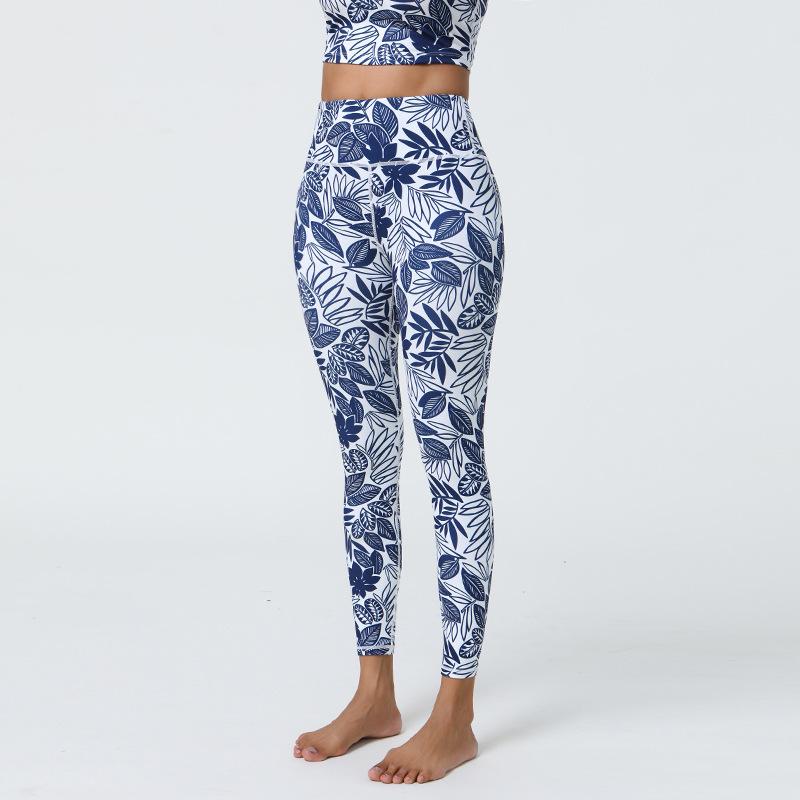 Spring/Summer New Arrival Women's Digital Print Leggings Lightweight Brushed Fitness Yoga Pants