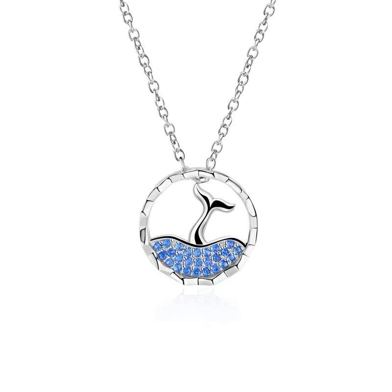 Mermaid Foam Diamond Necklace Korean Version Fashion Light Luxury Ins Wind Collarbone Chain To Send Boudoir Premium