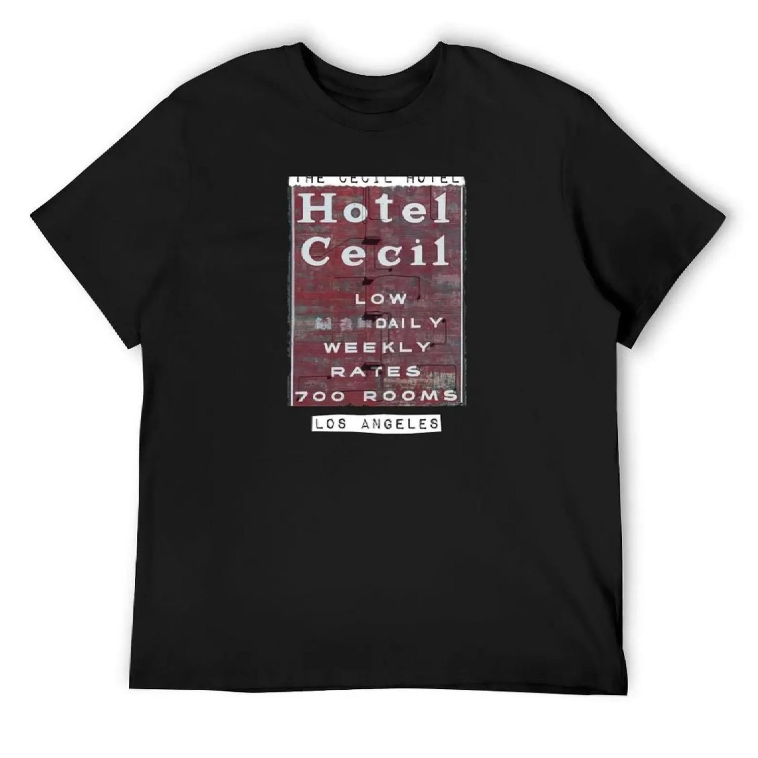 

Cecil Hotel Los Angeles T-Shirt Funny t-shirt graphic t shirts vintage t shirts anime figures plus size men clothing XXXXXL чорний