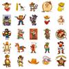 50 Cartoon Western Series Stickers New Car Mobile School Bag