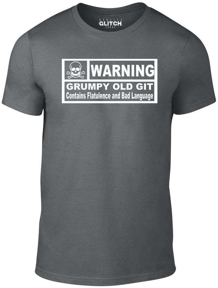 

Warning Grumpy Old Git Contains Flatulence Bad Language T-shirt - T Shirt Funny 2XL