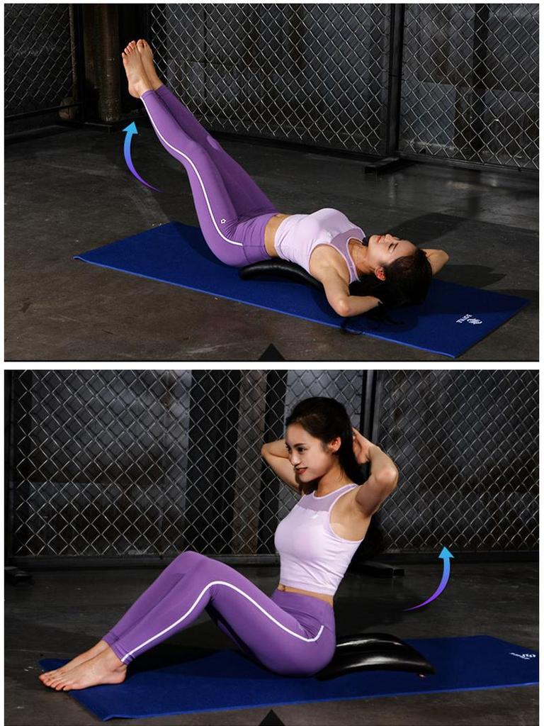Portable AB Mat Sit-up & Yoga Pad - Abdominal & Back Muscle Trainer