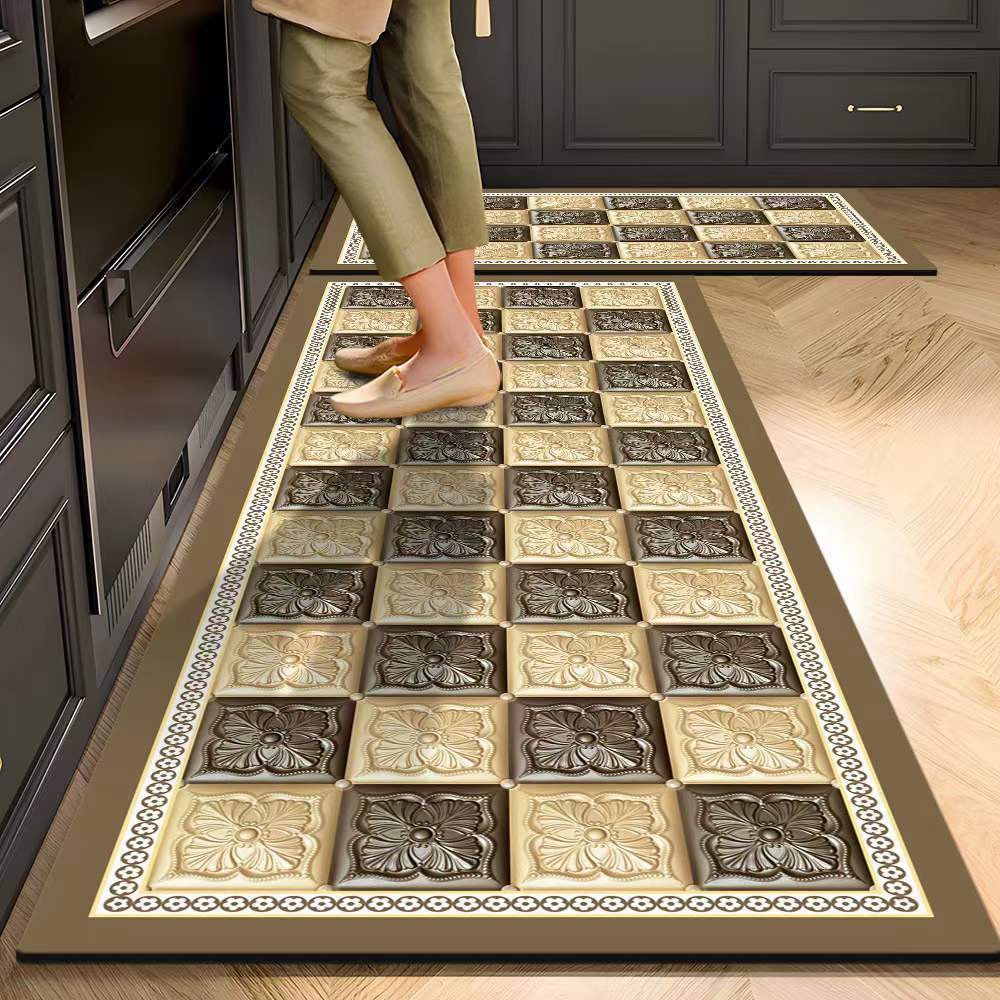 

Многоцелевой коврик из силикагеля, водопоглощающий и противоскользящий, идеально подходит для кухни, ванной комнаты и прихожей. 40*60cm