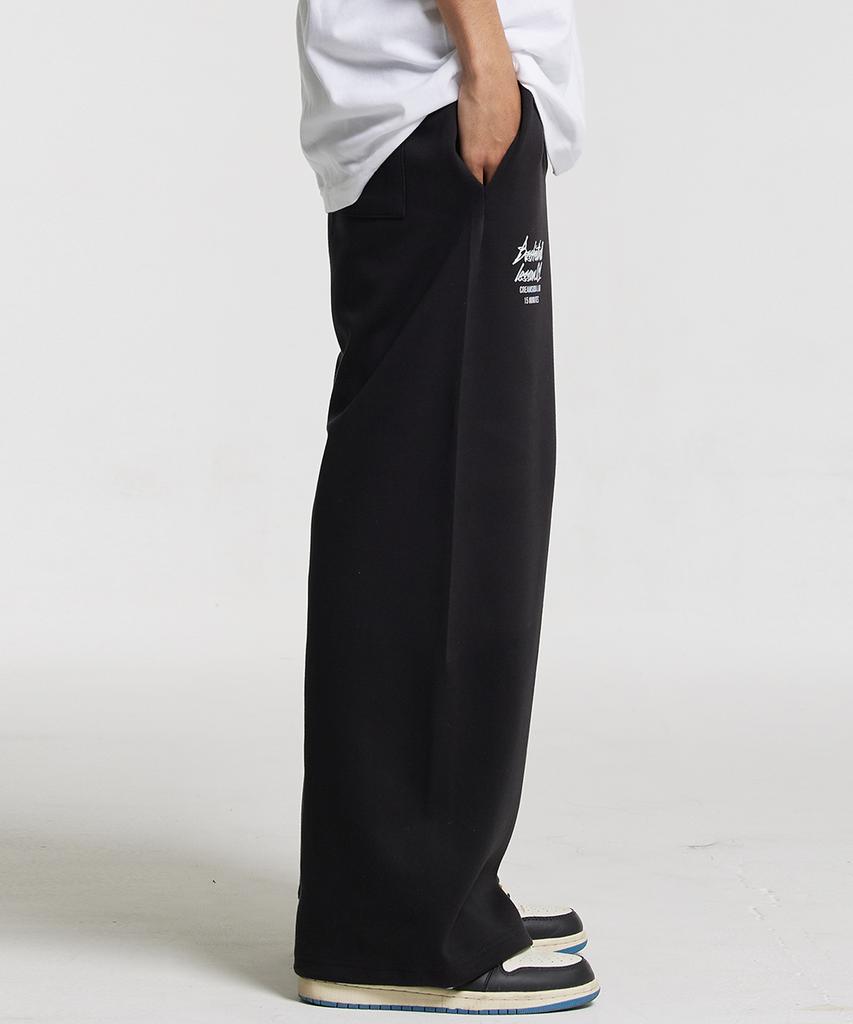 CREAM SODA LAB Quarter Wide Elastic Waist Pants Black