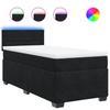 Box Spring Bed with Mattress Black 80x200 cm Velvet