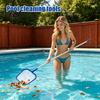 Water Pressure Pool Cleaner Vacuum Head with Detachable Pole And Leaf Bag, Hot Tub Skimmer Net, for Swimming Pools, Ponds, Fountains, Tubs
