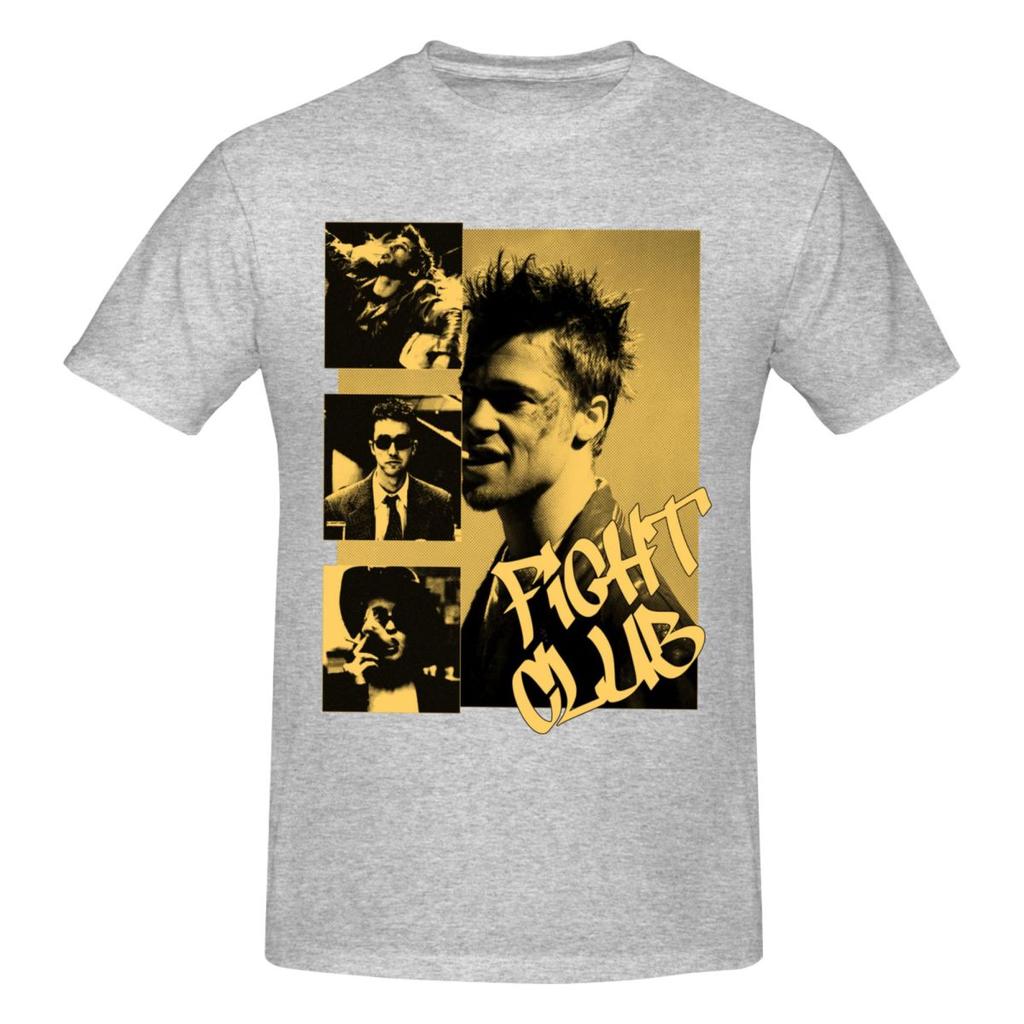 Unisex Fight Club Movie Tyler Durden T Shirt Vintage Oneck Cotton Unisex Tshirt