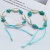 Bohemian Starfish & Turtle Anklet: Handmade Woven Cross-border INS Fashion Jewelry Bracelet.