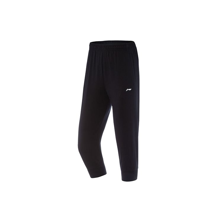 

Женские укороченные брюки свободного кроя Li Ning Training Series, черные AKQQ054-1 M