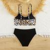 7-15Y Teen Girls Leopard Print Swimwear Children Two Piece Swimming Suits for Girl Hot Summer Beach Swimsuit Biquini Infantil