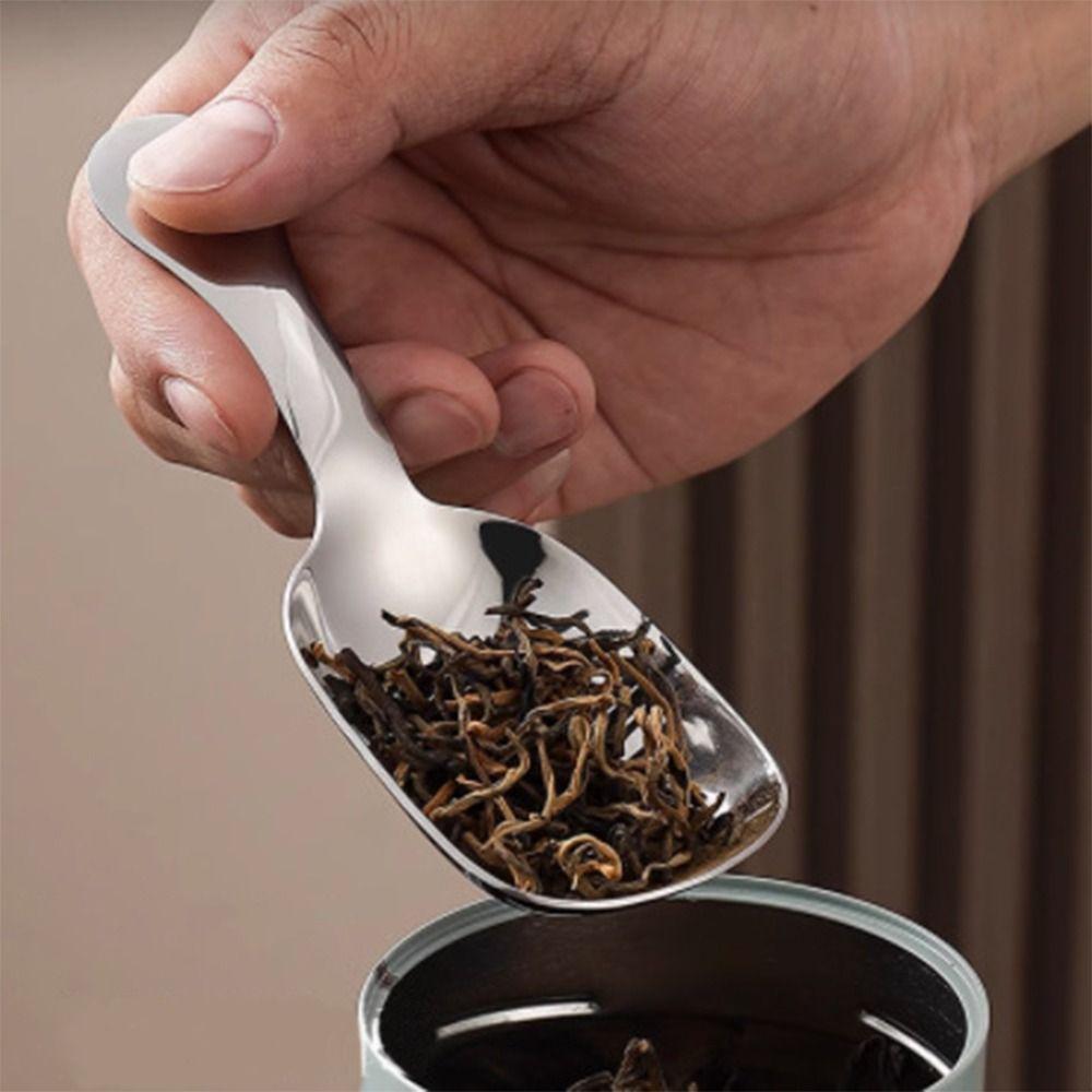 Easy To Clean Coffee Scoop Stainless Steel Rice Spoon High-quality Powder Spoon  for Kitchen Tools