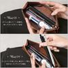 [BLUE SINCERE] Leather Pencil Case, Freestanding, Large Capacity, Simple, Genuine Leather, Pencil Case, Stylish, Stationery for Adults and Men / PCS5