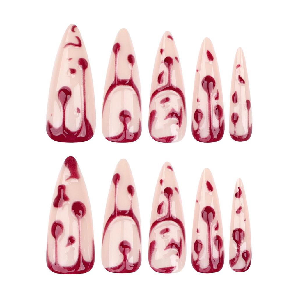 Halloween 3D Super Long Stiletto Fake Nails - Hot Selling Wearable Manicure