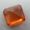 Orange Ceylon Sapphire Square Cut 10.23 Ct Natural CERTIFIED Loose Gemstone 6801