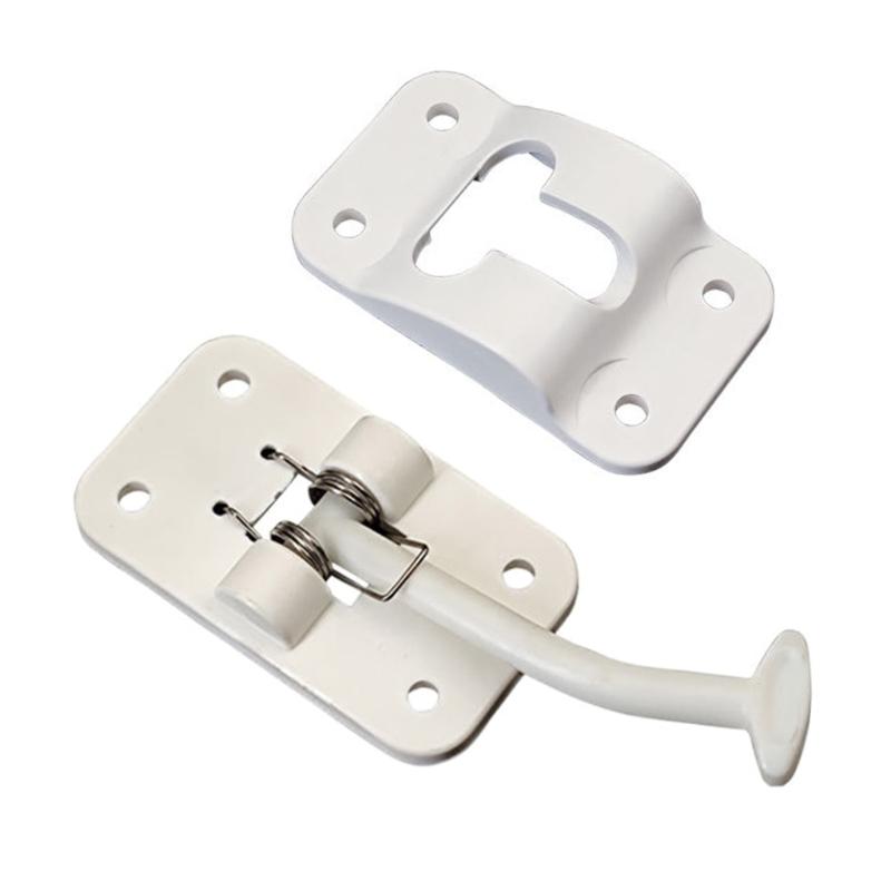 

Motorhome Cabin Door latches Hook Door Stoppers Nylon Anti Wind Lock Travel Trailer Door Retainer Hook for Safe Travel белый