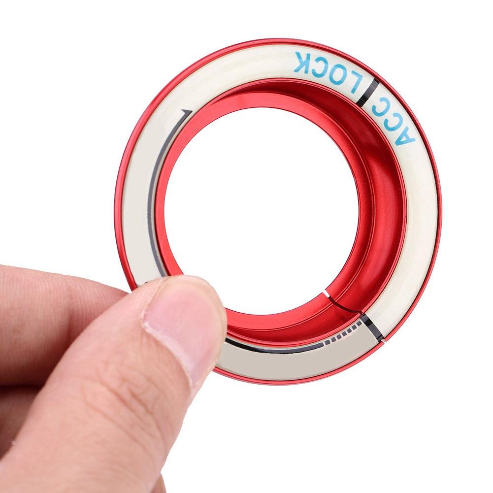 Car Luminous Ignition Switch Ring Circle Key Hole Cover Trim for Ford Focus 2005 2018 Red