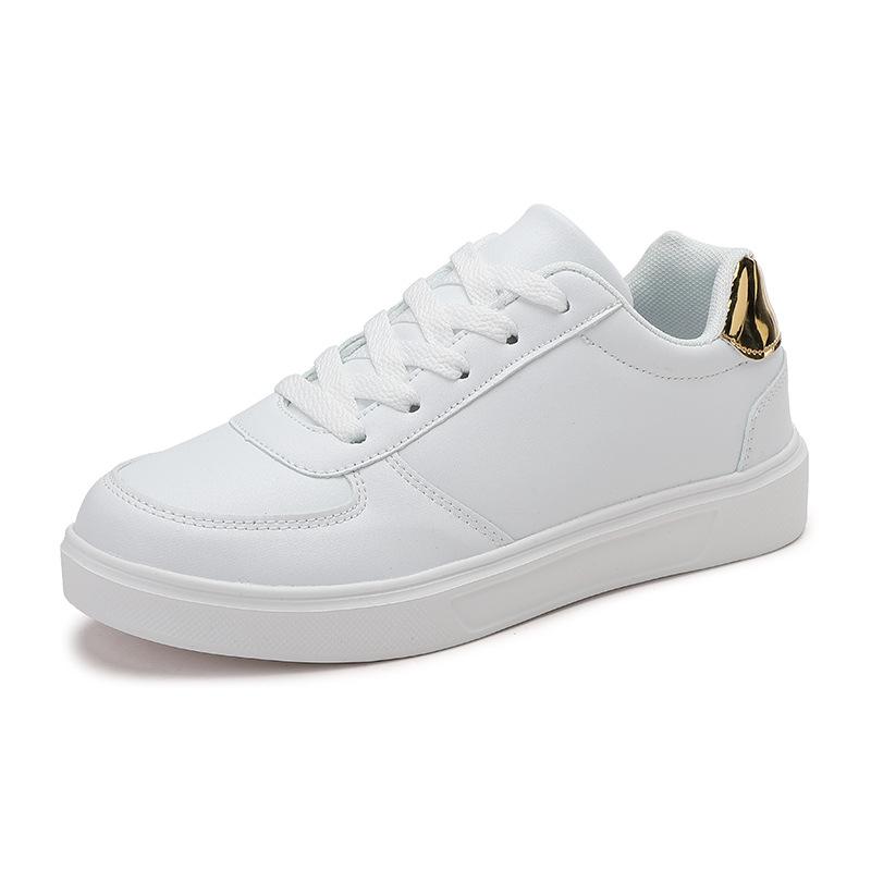 Spring and summer women's shoes student board shoes casual shoes Korean version tide large size shoes white shoes flat black