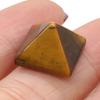 10Pcs Mini Healing Crystal Pyramid Decorative Ornament,Natural Stone with Four Sides Tapered,Reiki Crystal Point Home Decor Jewelry 14x14mm