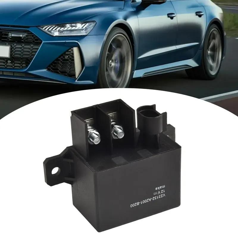 

V23132-A2001-B200 12VDC High Current Power Relay For Exc W/ Retention Nuts Automobiles Parts Accessories Interior ABS Black