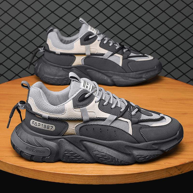 Shoes Autumn New Mesh Sports Running Shoes Platform Casual Heightening Dad Shoes