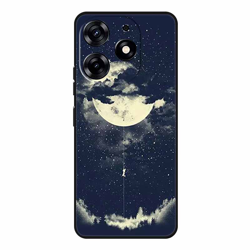 For Tecno Spark 20 Pro Case Wolf Soft Silicone TPU Back Cover Phone Cases For Tecno Spark20 Pro KJ6 Cute Animals Protector Funda