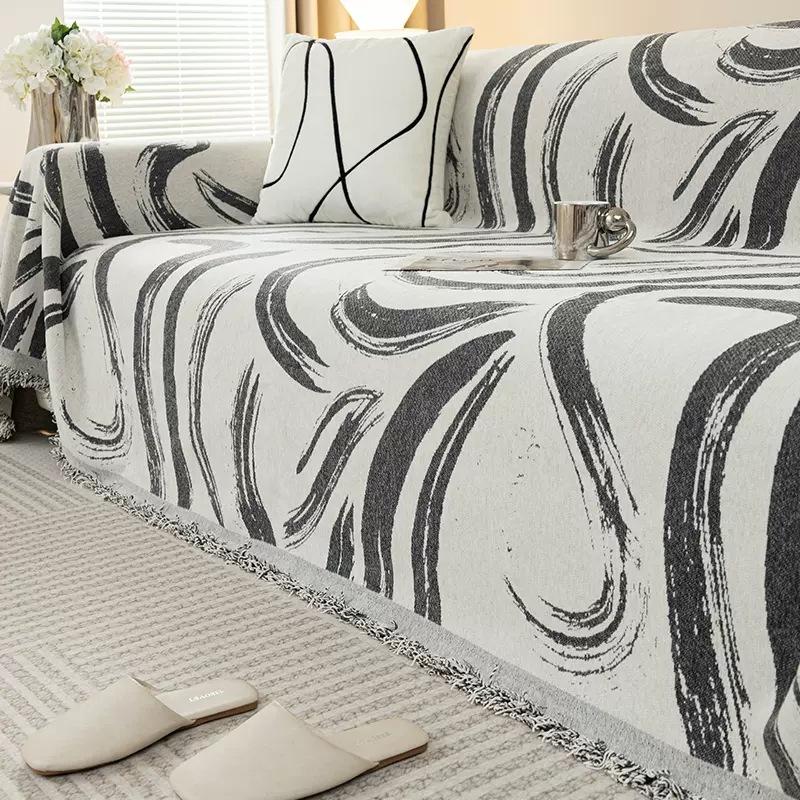 

Полотенце для дивана из синели в минималистском стиле с защитой от кошачьих царапин, цельный чехол для дивана, одеяло, всесезонное универсальное тканевое полотенце 180*260