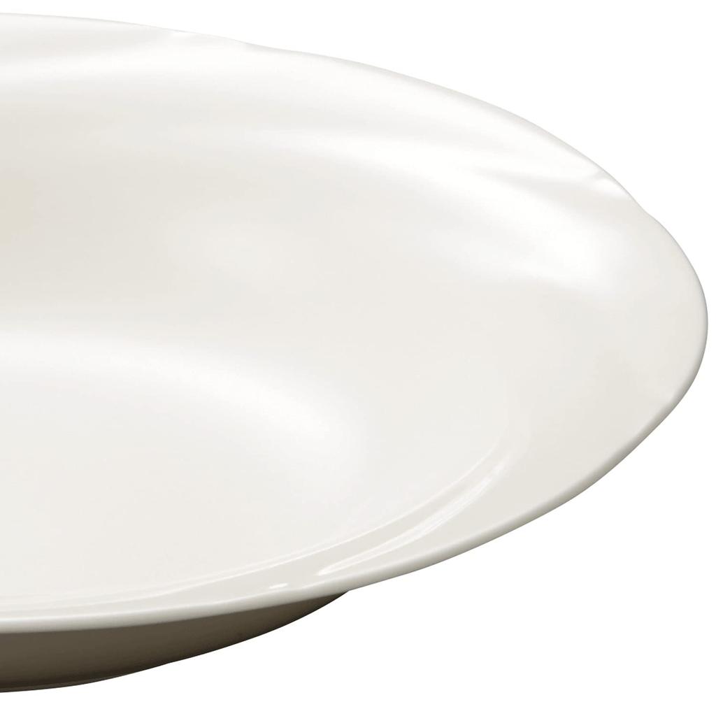 Noritake Deep Plate, 710cc, Ensemble White, Microwave and Dishwasher Safe, Bone China, 1 Plate, 59398A/9640