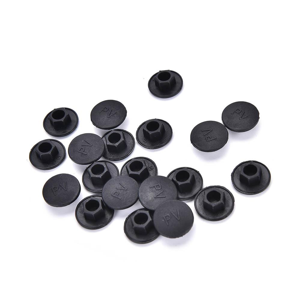 NEW 20PCS Black Hex Socket Allen Bolt Screw Nut Hexagon Head Cover Cap Protector Fasteners Screws Covers Caps M5-14