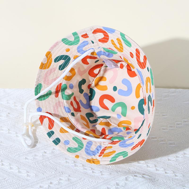 Double Sided Baby Bucket Hat Cute Letter Embroidered Children Boys Girls Fisherman Panama Cap Summer Outdoor Kids Sun Hat Gorras