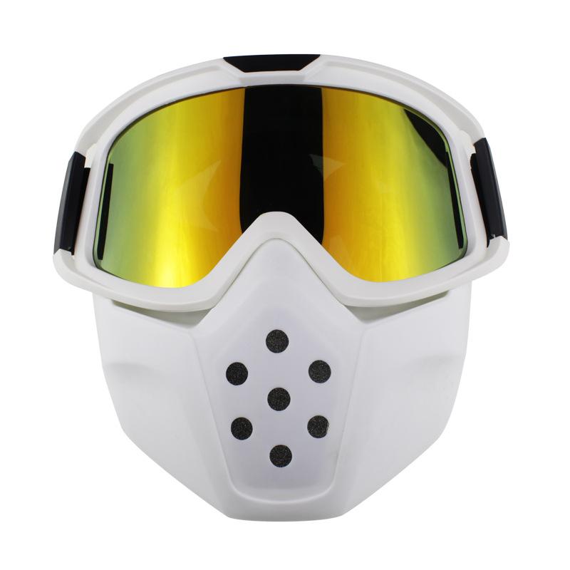 Goggles and Face Shield Motorcycle Off-road Goggles Retro Cycling Sports Windproof Goggles
