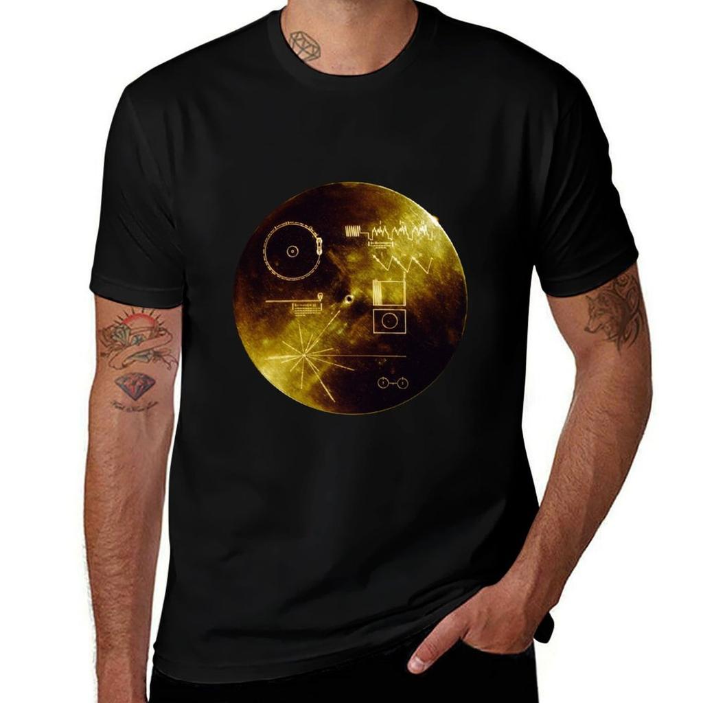 Voyager Golden Record T-Shirt Industrial Work Tee Shirt