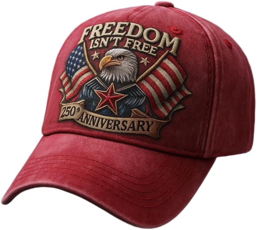250Th Anniversary Usa Hat Eagle 250 Year American Anniversary Baseball Cap Embroidery Veterans Hat