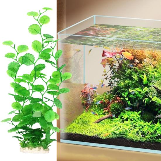 40CM Fake Water Grass Realistic Artificial Underwater Plant Easy-to-Clean Non-Fading Natural Looking Aquarium Fish Tank Decoration