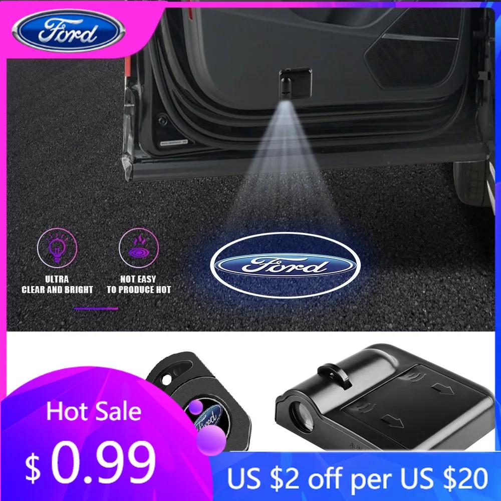 Car Sticker LED Car Door Welcome Light Laser Projector Logo Light For Ford Mondeo Focus Mk2 Mk3 Mk7 Fiesta Escape Kuga Ecosport