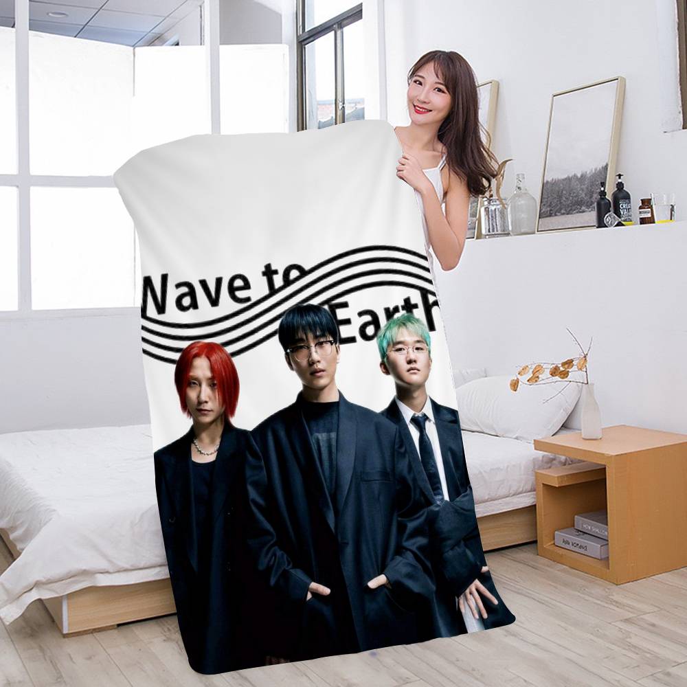 Poster W-Wave To Earth KOREAN Anime Beach Swimming Towel Soft Absorbent Washcloth Children's Gifts for Kids Travel Camping Gym