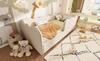 Polsterbett Tagesbett 90x190cm, Tagesbett Schlafsofa mit Ausziehbett 90x190cm, Kinderbett mit Lattenrost, Leinen, Beige, ohne Matratze
